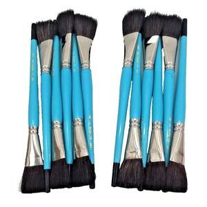 Royal 725 Sable Paint‎ Brush One Inch Width For Ceramics Vintage Set of 12